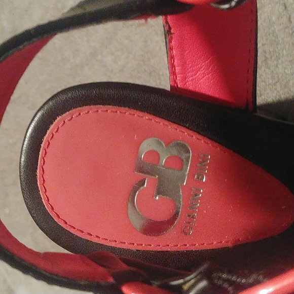 Funky Black and Fushia 5" platform sturdy leather sexy shoes. New 💕 - Picture 9 of 9